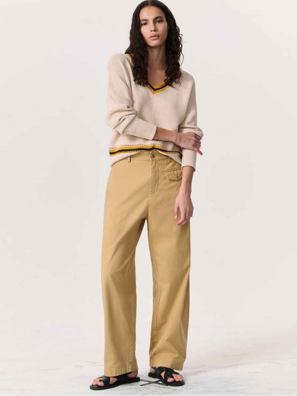 Rag & Bone Renata Cotton Twill Relaxed Pants